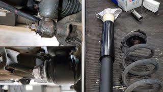 Rear shock absorber, coil spring removal and installation, Mazda 6, CX5
