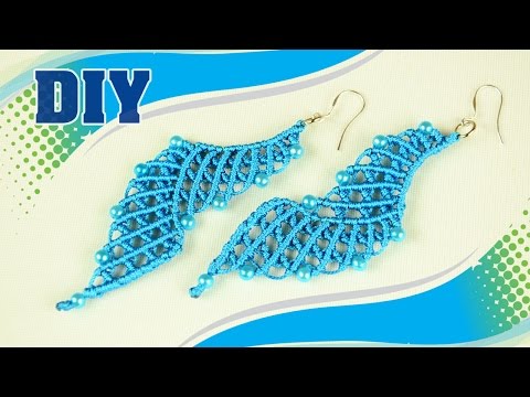 MACRAME LEAF PATTERN for Brooch Keychain Flower Wall Decor