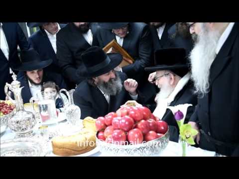 Skver Rebbe Visiting The Mekubal Rabbi Yekutiel Abuchatzera - Shevat 5776