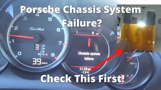 Porsche Cayenne Chassis System Failure