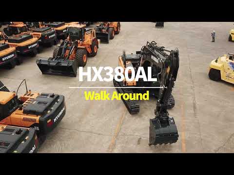 HX380A L Hyundai Large Excavator Walkaround