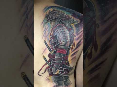 Hình xăm Samurai siêu đẹp siêu chất thực hiện bởi Rio tattoo