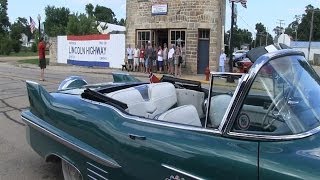 preview picture of video 'Lincoln Highway Centennial Tour 2013  Cadillac, Goggomobile, Lincoln,Messerschmitt,Chevy'
