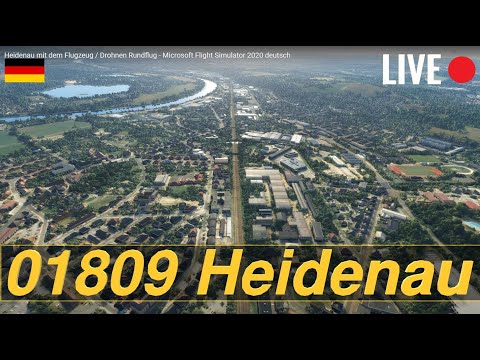 Heidenau mit dem Flugzeug / Drohnen Rundflug - Microsoft Flight Simulator 2020 deutsch