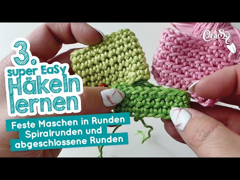 learn crochet - crochet in rounds