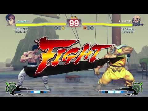 SSF4 Ranked Match N.A.: WHITE GUN (Fei Long) VS Lil Chamoy (Gouken)