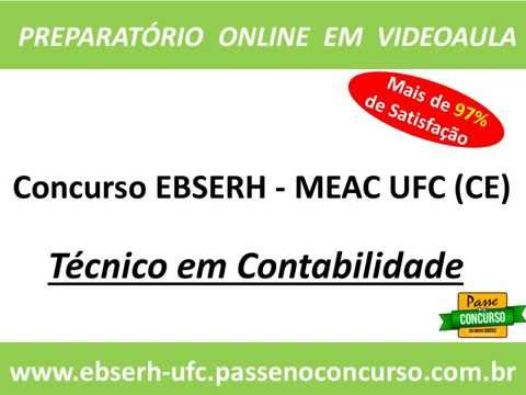 Concurso EBSERH - HCWC e MEAC UFC (CE) - Técnico em Contabilidade
