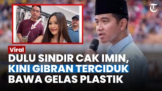 Dulu Sindir Anies dan Cak Imin soal Botol, Kini Gibran Keciduk Pakai Gelas Plastik Produk Pro Israel