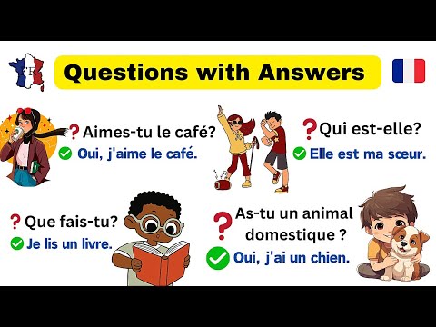 Learn French: Common Questions & Answers for Beginners! 🚀  Apprendre le français 🇫🇷