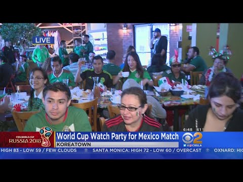 Mexico Fans Gear Up Early To Watch World Cup Game Against Sweden