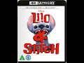 Opening To Lilo And Stitch UK 4K UHD Blu Ray 2025