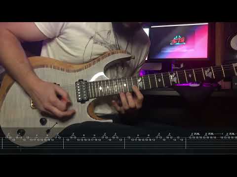 The Midnight - Sunset (Guitar Solo w/Tab)