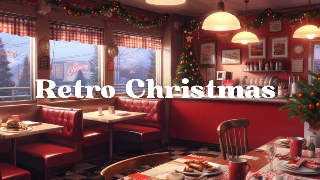 Retro Christmas🎄Holiday LOFI Jazz at an American Vintage Diner✨