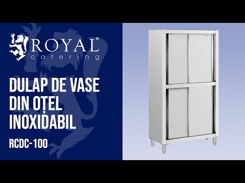 video - Dulap de vase din oțel inoxidabil - 1000 x 500 x 1800 mm - Royal Catering