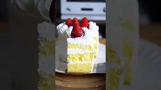 材料4つ！小麦粉、バターなし！いちごショートケーキ作り方！#簡単レシピ