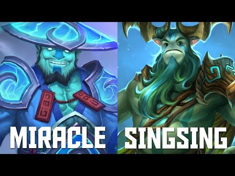 Miracle Storm Spirit vs SingSing Nature's Prophet Highlights @19/06/12