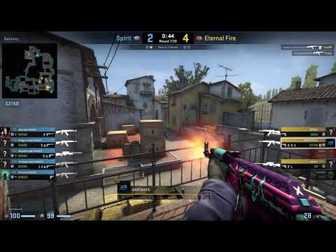 CS:GO POV Demo Eternal Fire XANTARES (24/16) vs Spirit (de_inferno)