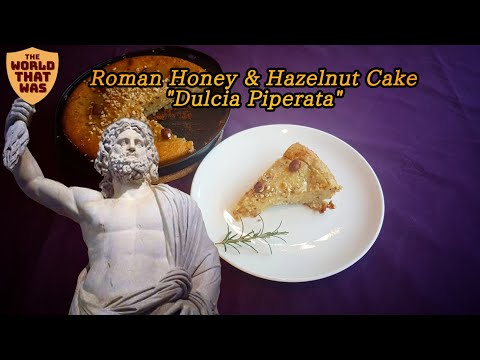 Roman Honey & Hazelnut Cake (Dulcia Piperata) from Apicius | The World That Was