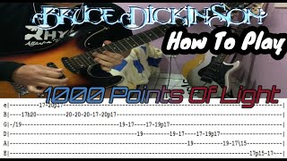 BRUCE DICKINSON  - 1000 Points Of Light - GUITAR LESSON WITH TABS