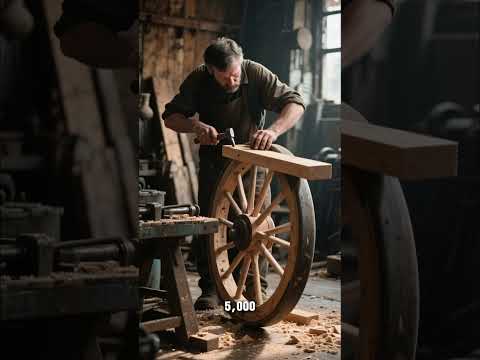 How Ancient Wheels Were Made (wood & copper nails)