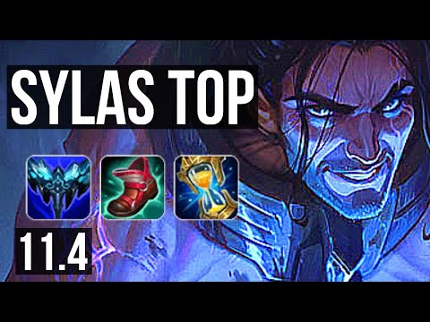 SYLAS vs GNAR (TOP) | 67% winrate, 6 solo kills, 11/2/6, Dominating | EUW Master | v11.4