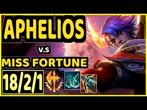 APHELIOS vs MISS FORTUNE - 18/2/1 KDA BOTTOM ADC GAMEPLAY - EUW Ranked GRANDMASTER