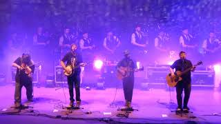 Rochester Caledonain Pipe Band playing with Trampled by Turtles at Red Rocks 2018
