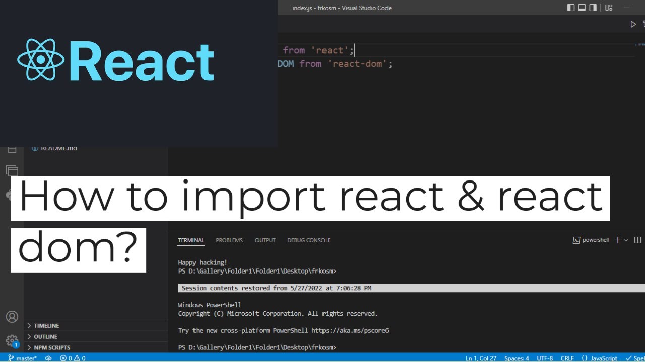 How to import react & react dom in react js ?