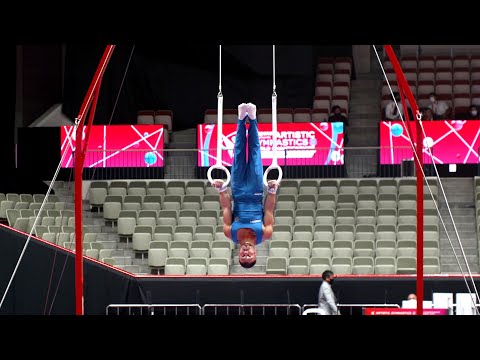 Salvatore Maresca (ITA) Still Rings - 2021 World Championships - Podium Training