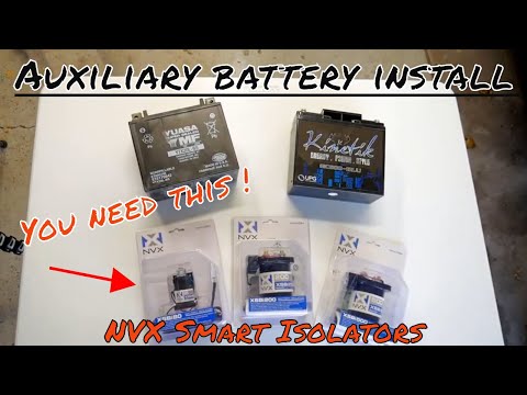 How to install an auxiliary battery with a NVX smart battery isolator