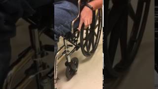 How to Lock/Unlock a wheelchair