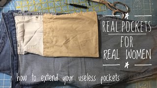 REAL POCKETS for REAL WOMEN! or How to Extend Your Useless Girl-Pockets