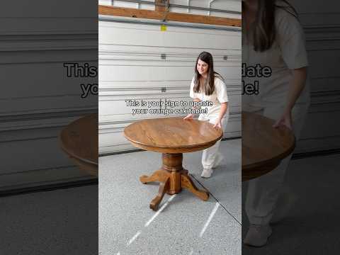 How to update & makeover your KITCHEN TABLE! 🤭 #woodtable #tablediy #furnituremakeover #painted