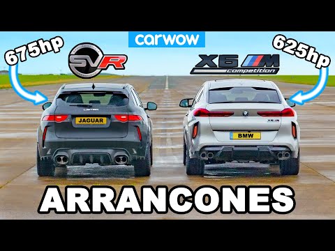 BMW X6M vs 675hp Jaguar F-Pace SVR ‘Lister’: ARRANCONES
