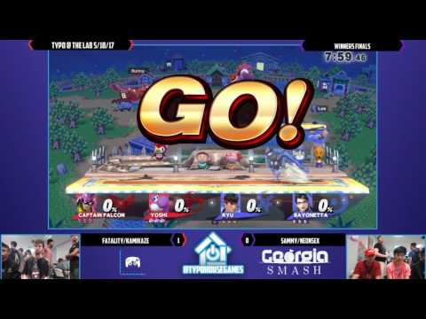 Typo @ The Lab 5/18/17 - Fatality/Kamikaze vs Sammy/NeonsEx -  Smash 4 Doubles Winners Finals