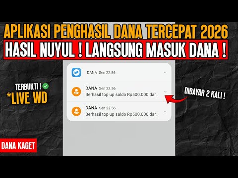 APK PENGHASIL DANA 2026 - CARA MENGHASILKAN UANG DARI INTERNET - GAME PENGHASIL UANG