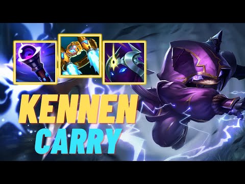 CHALLENGER KENNEN MAIN CARRIES HIS TEAM - KENNEN MID GAMEPLAY S13