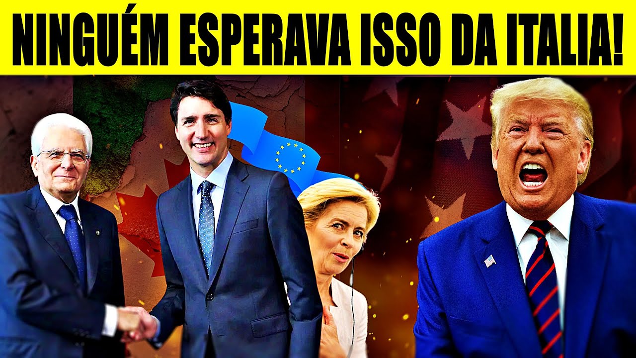 Até a UE Ficou Chocada Com a Itália Substituindo Os EUA Pelo Canadá! Trump Não Esperava Por Isso!