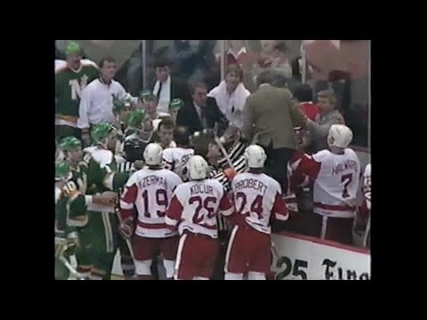 87/88 RS: MNS @ Det Highlights - 12/18/87 (Gallant Hat Trick)