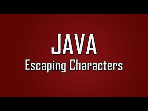 Learn Java 15 Escaping Characters