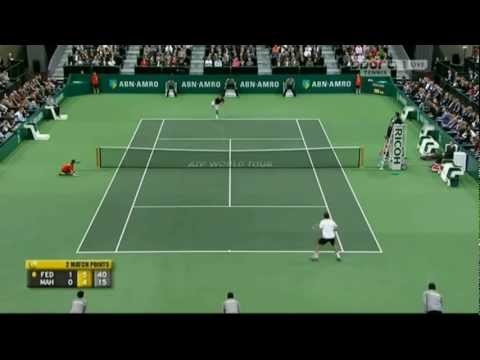 Rotterdam 2012 1e Ronde - Roger Federer vs Nicolas Mahut