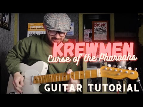 Krewmen Curse of the Pharaohs Guitar Tutorial (Psychobilly / Neo Rockabilly)