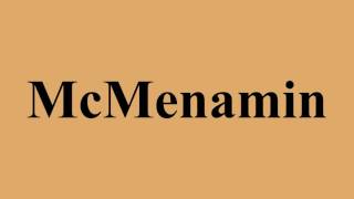 McMenamin video