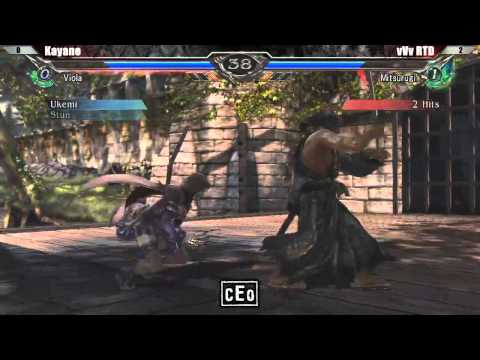 CEO 2012 Soul Calibur V Grand Finals : Kayane (Viola) VS vVv RTD (Mitsurugi)