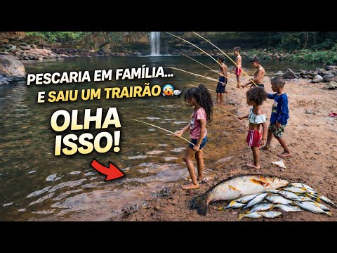 O CHÃO FICOU CHEIO DE PEIXE E SAIU UM TRAIRÃO. 