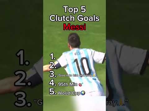 Top 5 clutch goals of Messi in football 9!