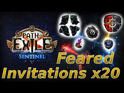 [PoE 3.18] Are Feared Invitations Profitable? - 20 Invitations Test