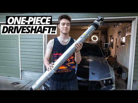 Installing a One-Piece Driveshaft on the Mustang GT!!