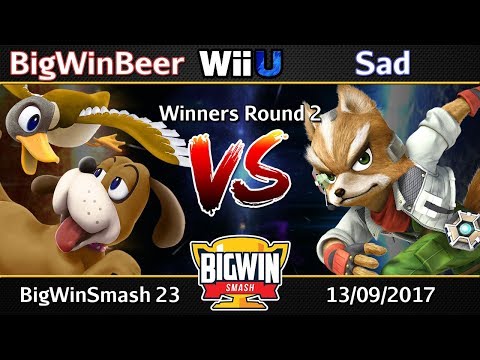 BigWinSmash 23 - Winners Round 2 - BigWinBeer (Duck Hunt Duo, Bowser) v Sad (Fox)