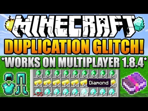 Insane Minecraft 1.8.4 Duplication Glitch - Multiplayer Test